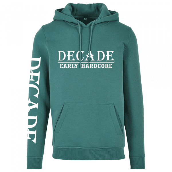 Decade Hoody, green, early hardcore, gabbers